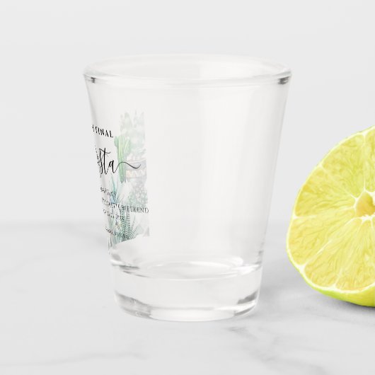 Bachelorette Weekend Gastgeschenk Personalisiert Schnapsglas (Rechts)