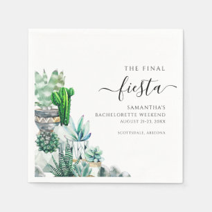 Bachelorette Weekend Gastgeschenk Personalisiert Serviette