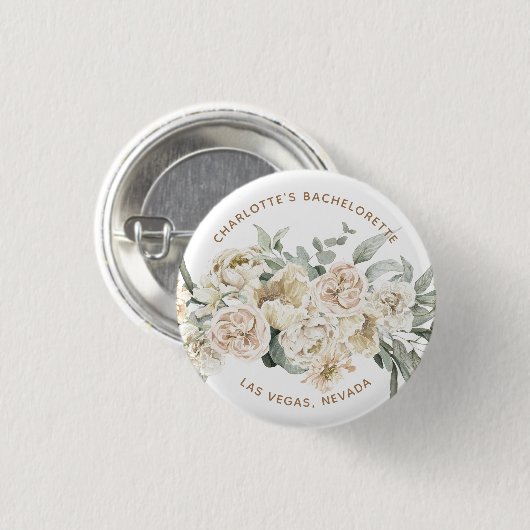 Bachelorette Weekend Gastgeschenk Personalisiertes Button (Vorne & Hinten)