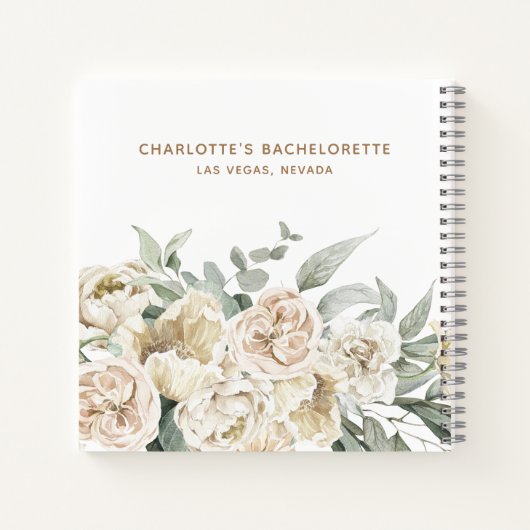 Bachelorette Weekend Gastgeschenk Personalisiertes Notizblock (Rückseite)