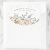 Bachelorette Weekend Gastgeschenk Personalisiertes Ovaler Aufkleber (Tasche)