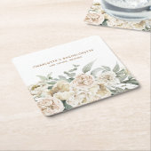 Bachelorette Weekend Gastgeschenk Personalisiertes Rechteckiger Pappuntersetzer (angewinkelt)