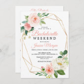 Bachelorette Weekend Icona Einladung (Vorne/Hinten)