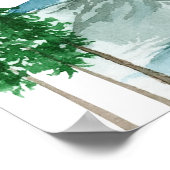 Bachelorette Weekend im Begrüßungszeichen des Wald Poster (Ecke)