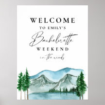 Bachelorette Weekend im Begrüßungszeichen des Wald