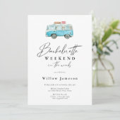 Bachelorette Weekend im Wald Einladung (Stehend Vorderseite)