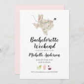 Bachelorette Weekend in Austin Texas Einladung (Vorne/Hinten)