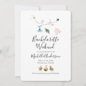 Bachelorette Weekend in Honolulu Hawaii Einladung (Vorderseite)