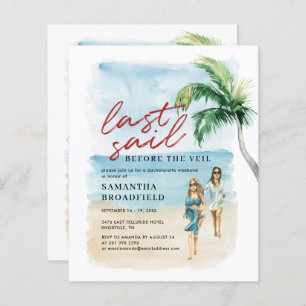 Bachelorette Weekend Itinerary Card