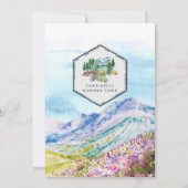 Bachelorette Weekend Itinerary | Summer Camp Einladung (Rückseite)