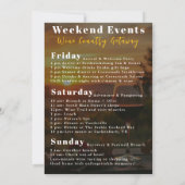 Bachelorette Weekend Magazine Cover Einladung (Rückseite)