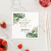 Bachelorette Weekend Napkins | Tropische Ringe Serviette (Beispiel)