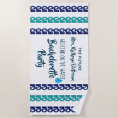 Bachelorette "Weekend on Water" Strandtuch (Vorderseite)