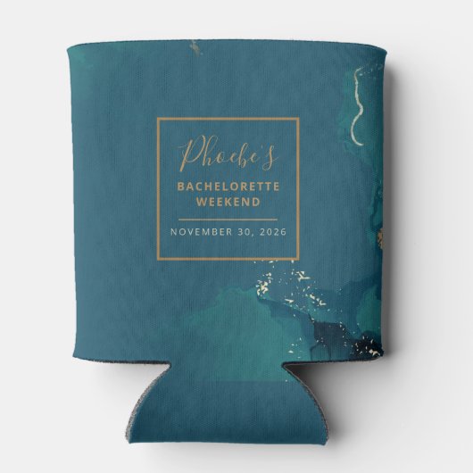 Bachelorette Weekend Party Agate Earthy Pattern Dosenkühler (Rückseite)