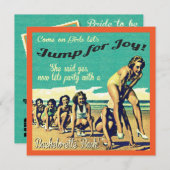 Bachelorette Weekend Party Einladung (Vorne/Hinten)