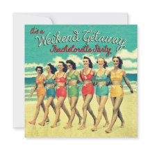 Bachelorette Weekend Party Einladung