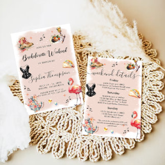 Bachelorette Weekend Party Einladung