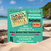 Bachelorette Weekend Party Einladung