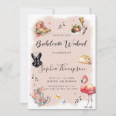 Bachelorette Weekend Party Einladung (Vorderseite)