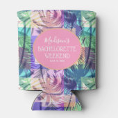 Bachelorette Weekend Party Tropische Palmen Dosenkühler (Rückseite)