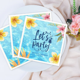 Bachelorette Weekend Personalisiert Pool Party Serviette