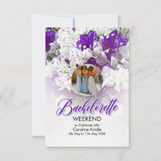 Bachelorette Weekend Wedding Invitation RSVP Karte