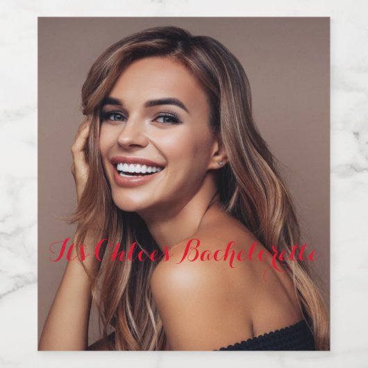 Bachelorette Weinetikett (Einzelnes Label)