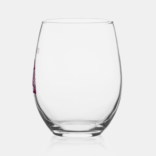 Bachelorette Weinglas Ohne Stiel (Links)