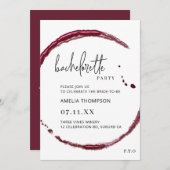 Bachelorette Weinroute Mendrisiotto Einladung (Vorne/Hinten)