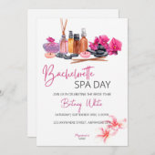 Bachelorette Wellness-Center Day Einladung (Vorne/Hinten)