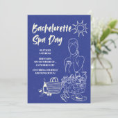 Bachelorette Wellness-Center Day Einladung (Stehend Vorderseite)