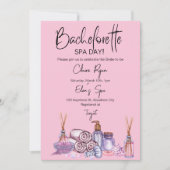 Bachelorette Wellness-Center Day Einladung (Vorderseite)
