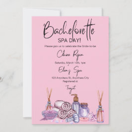 Bachelorette Wellness-Center Day Einladung
