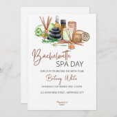 Bachelorette Wellness-Center Day Einladung (Vorne/Hinten)