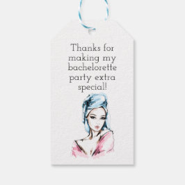 Bachelorette Wellness-Center Party Geschenkanhänger