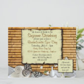 Bachelorette Wellness-Center Tag der individuellen Einladung (Stehend Vorderseite)