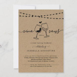 Bachelorette Wine tasting in der Fattoria Moncucch Einladung