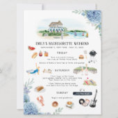 Bachelorette Wochenende | Amagansett, NY Einladung (Vorderseite)