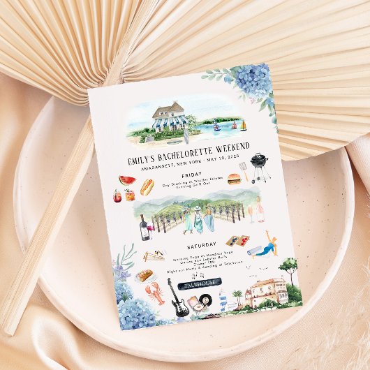 Bachelorette Wochenende | Amagansett, NY Einladung