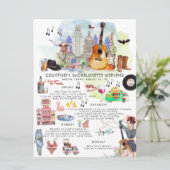 Bachelorette Wochenende | Austin, Texas Einladung (Stehend Vorderseite)