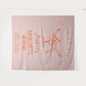 Bachelorette-Wochenende-Background Foto-Stand Wandteppich (Vorderseite (Horizontal))