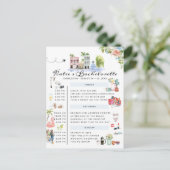 Bachelorette Wochenende | Charleston, SC Einladungspostkarte (Stehend Vorderseite)