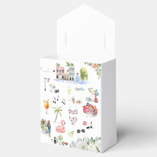 Bachelorette Wochenende | Charleston, SC Geschenkschachtel (Geöffnet)