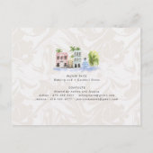 Bachelorette Wochenende | Charleston, SC in Einladungspostkarte (Rückseite)