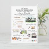 Bachelorette Wochenende | Denver, Colorado Einladung (Stehend Vorderseite)