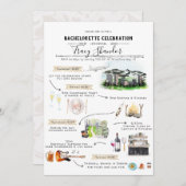 Bachelorette Wochenende | Denver, Colorado Einladung (Vorne/Hinten)