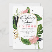 Bachelorette Wochenende Einladung (Vorderseite)