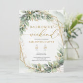 Bachelorette Wochenende Einladung (Stehend Vorderseite)