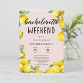 Bachelorette-Wochenende Einladung (Stehend Vorderseite)