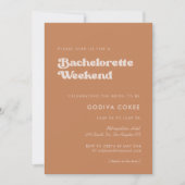 Bachelorette Wochenende Einladung (Vorderseite)